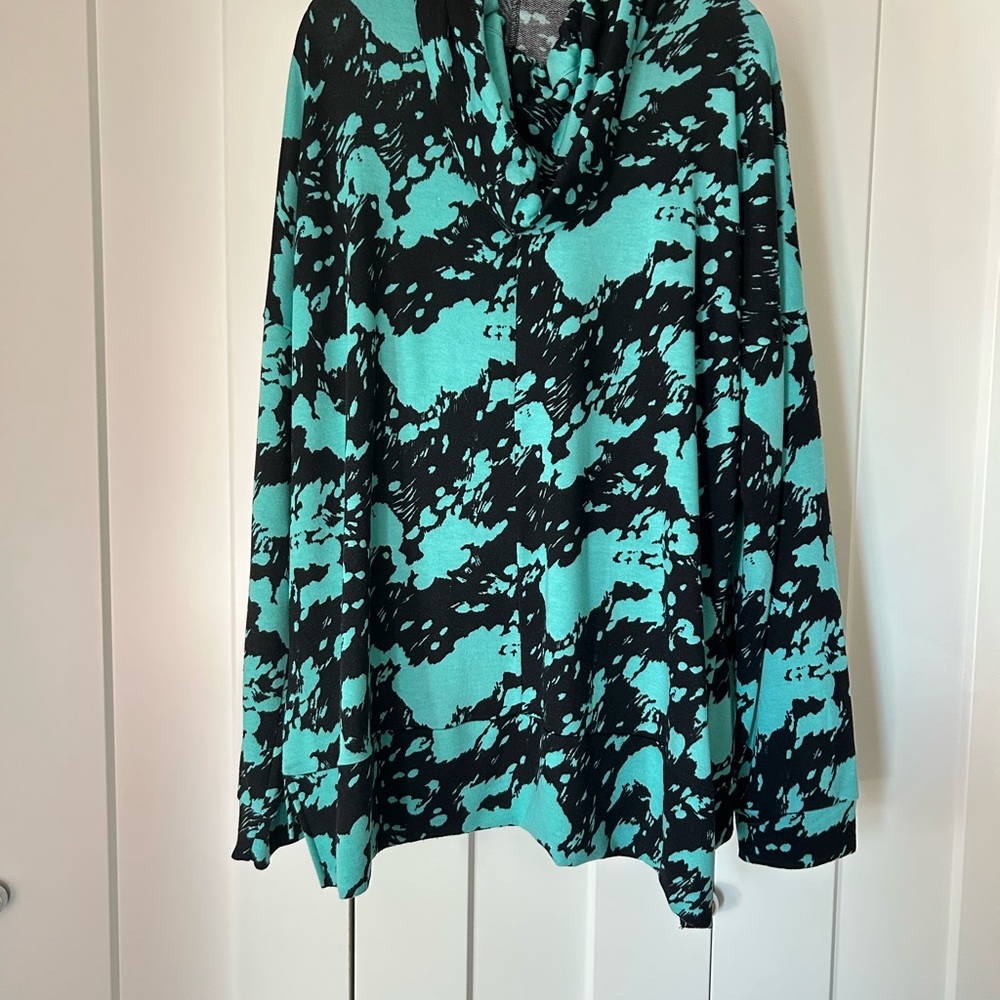 Sew in Love soft lightweight hoodie black teal XL - Picture 5 of 11